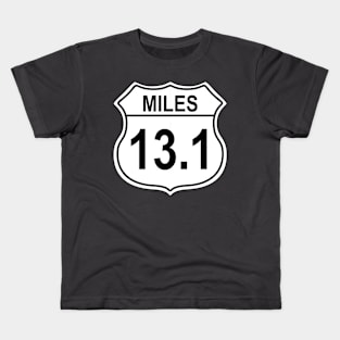 13.1 Mile Half Marathon US Highway Sign Kids T-Shirt